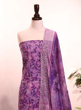 Bin Saeed Embroidered Lawn 3 Piece Unstitched Suit BS25EL D-607